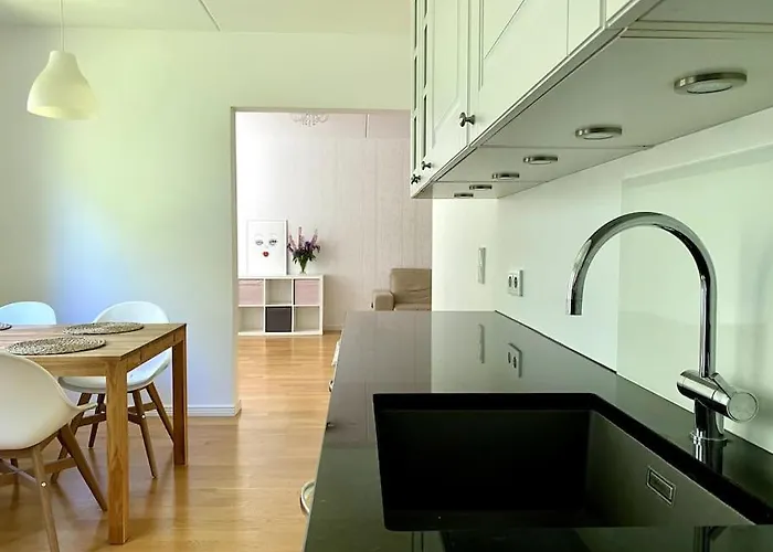 公寓 2 Bedroom W/ Balcony, Wifi, Parking 艾斯堡